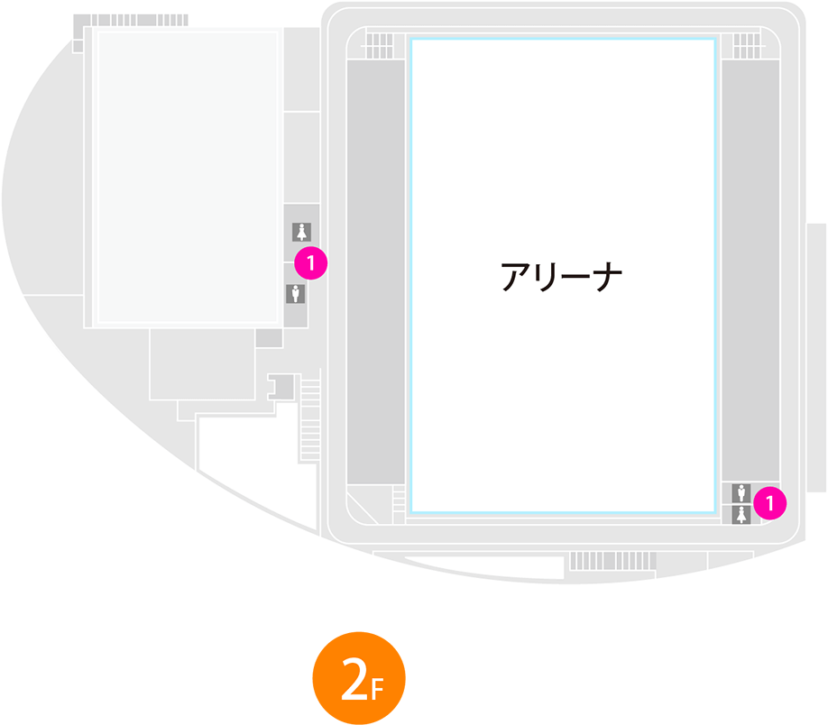 福井県営体育館 館内 2F